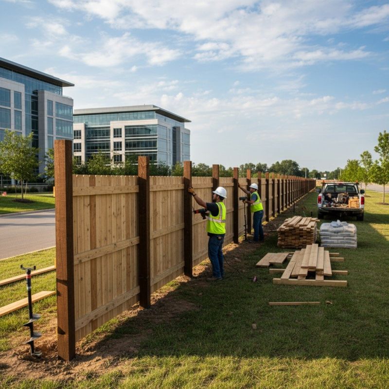 Cedar Fencing Installation